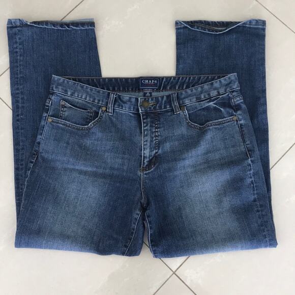 RL Chaps Denim Madden Straight Leg Jeans Size 12 - Picture 2 of 7